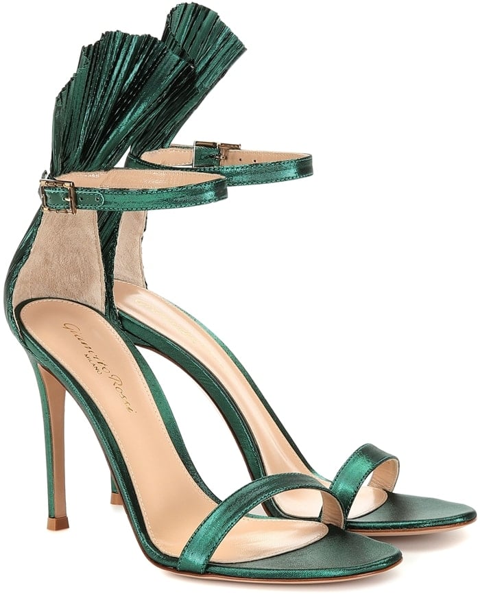 Set on pin-thin stiletto heels, this design will bring serious height on your next night out