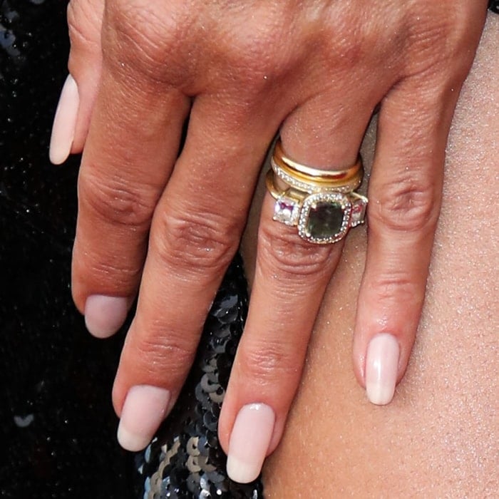 Heidi Klum showed off her latest engagement and wedding rings