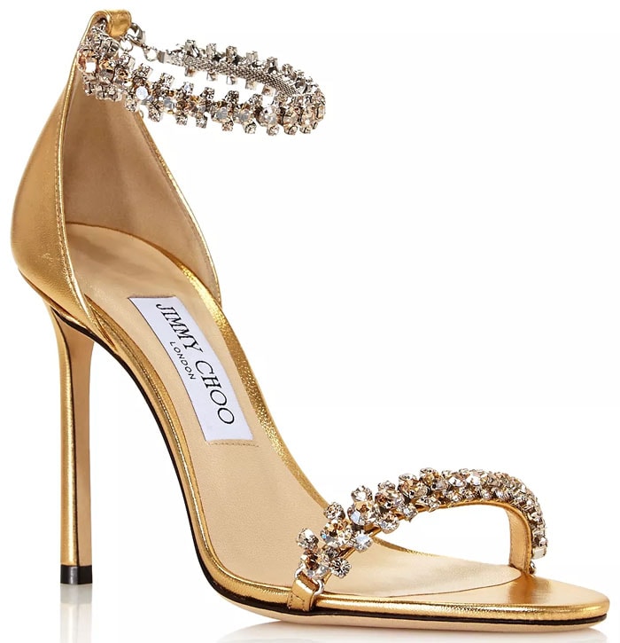 Jimmy Choo Shiloh sandals in gold