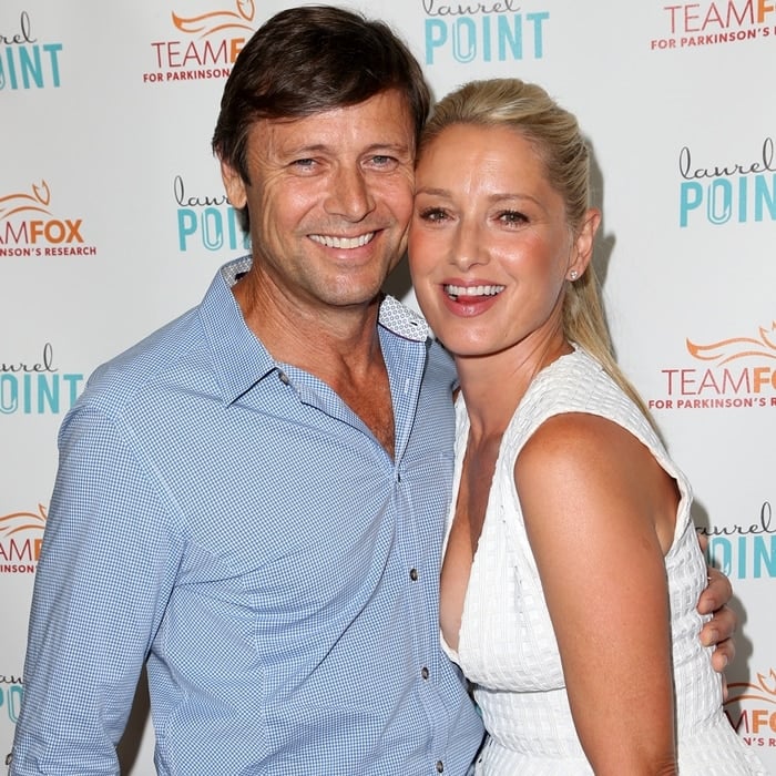 Katherine LaNasa and her husband Grant Show at the Raising The Bar To End Parkinson's event