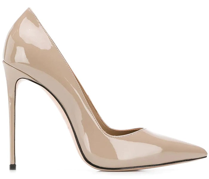 Le Silla Eva Pumps in Beige Patent