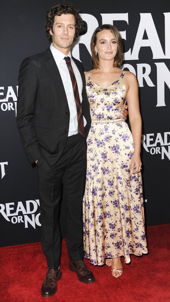 Leighton Meester and Adam Brody coupled up for the premiere of Ready or Not