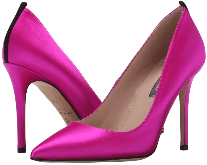 Candy Pink Satin Fawn Pumps