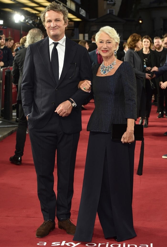 Jason Clarke and Helen Mirren attend the premiere of Catherine the Great