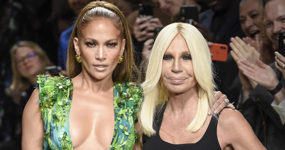 jennifer lopez green versace gown