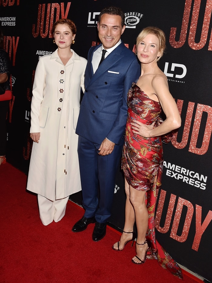 Jessie Buckley, Rufus Sewell, Renee Zellweger at the LA premiere of Roadside Attraction's "Judy"