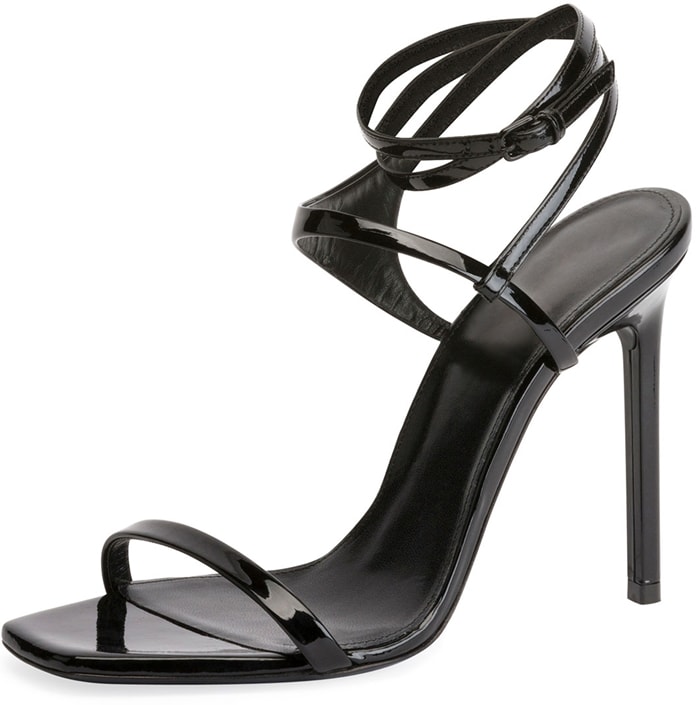 Saint Laurent Amber Edie Patent Sandals