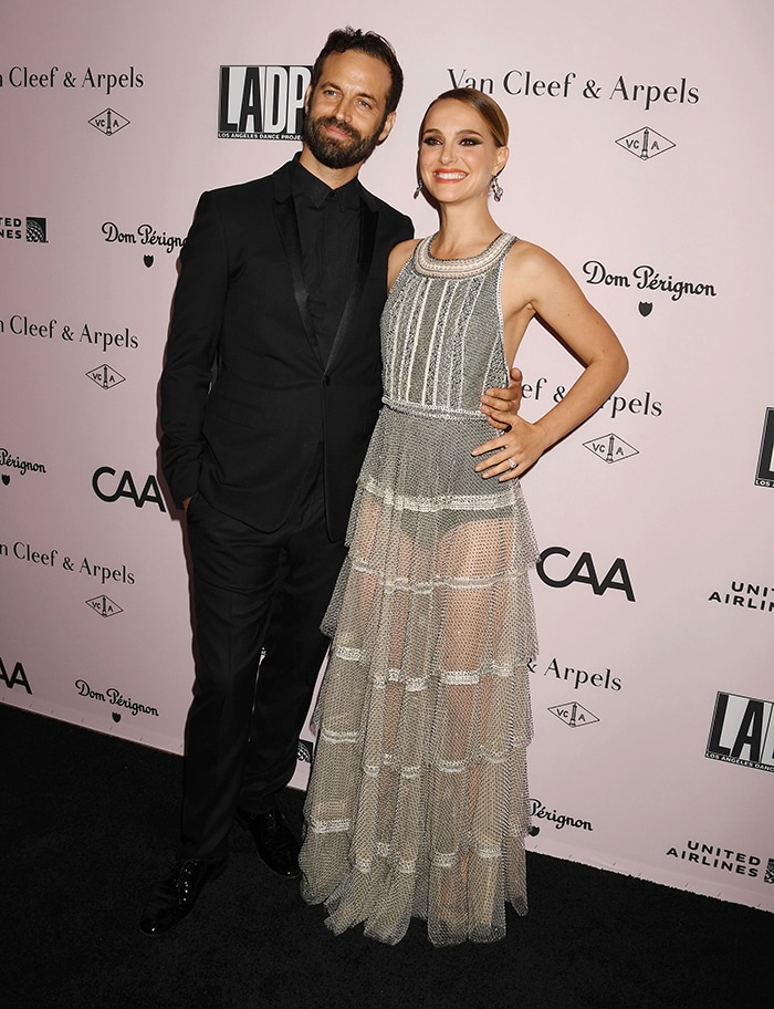 Natalie Portman supports husband Benjamin Millepied at the 2019 LA Dance Project Gala held at Hauser & Wirth. in Los Angeles on October 19, 2019