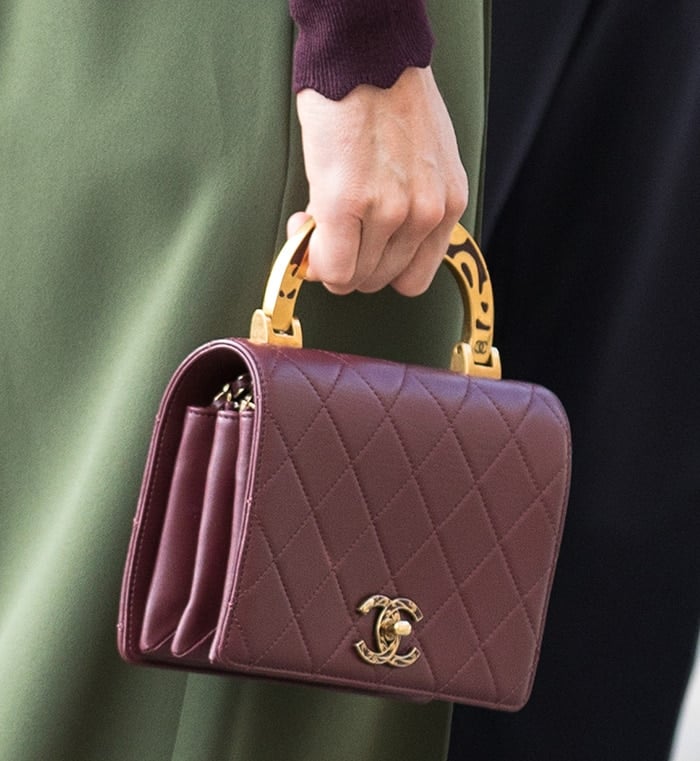 Kate Middleton carrying a Chanel flap bag