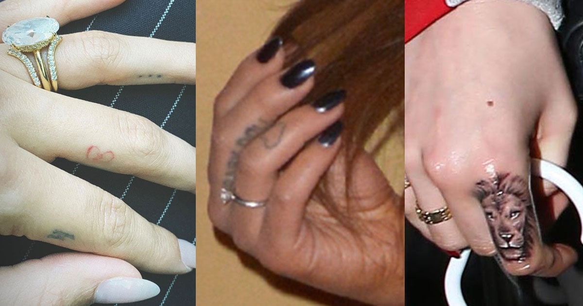 6. Harry Styles' "Hi" finger tattoo - wide 3