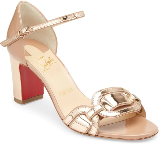 Christian Louboutin Valparaisa 70 Patent Leather Sandals