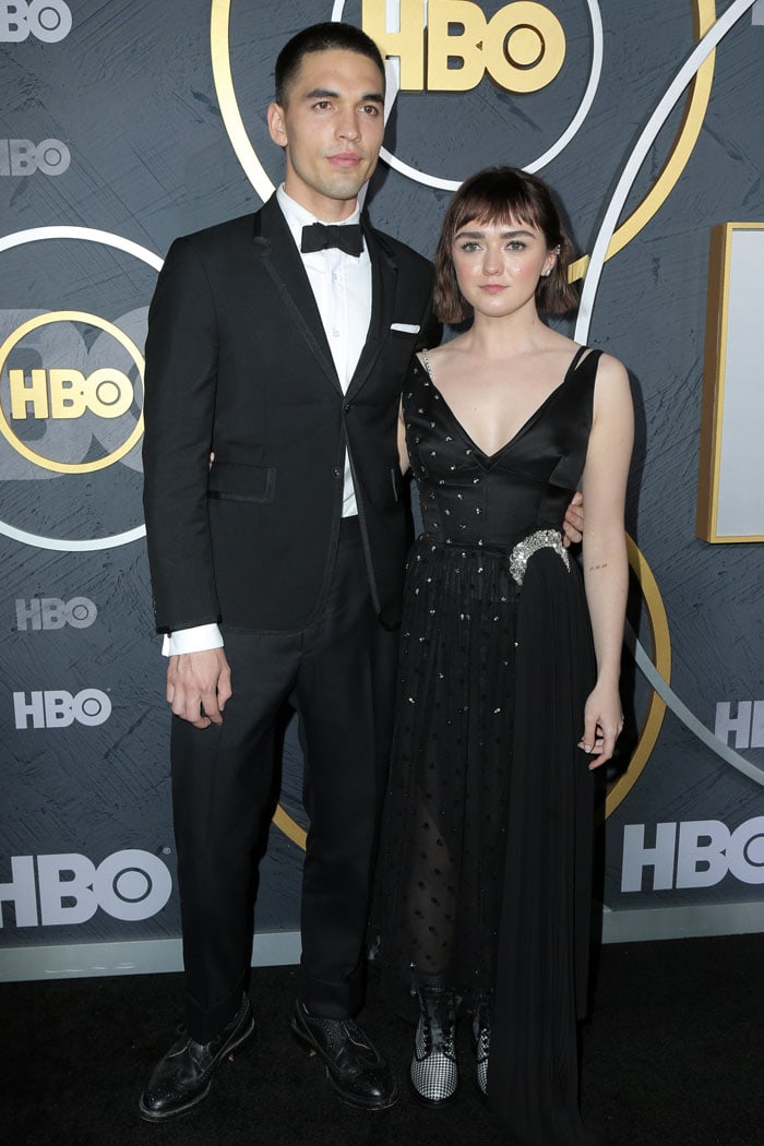 Maisie Williams and Reuben Selby at HBO's 2019 Emmy After-Party