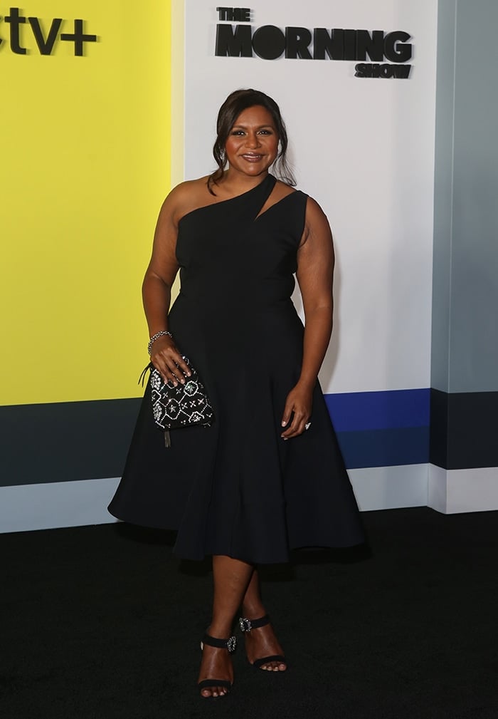 Mindy Kaling looks glamorous in Maticevski dress