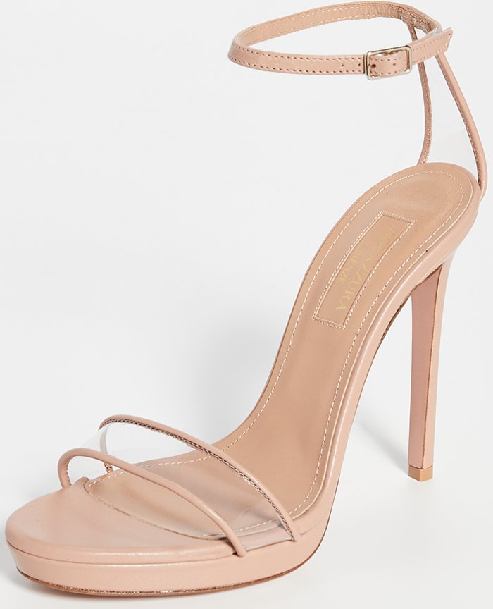 Powder Pink Aquazzura Minimalist 115mm Sandals