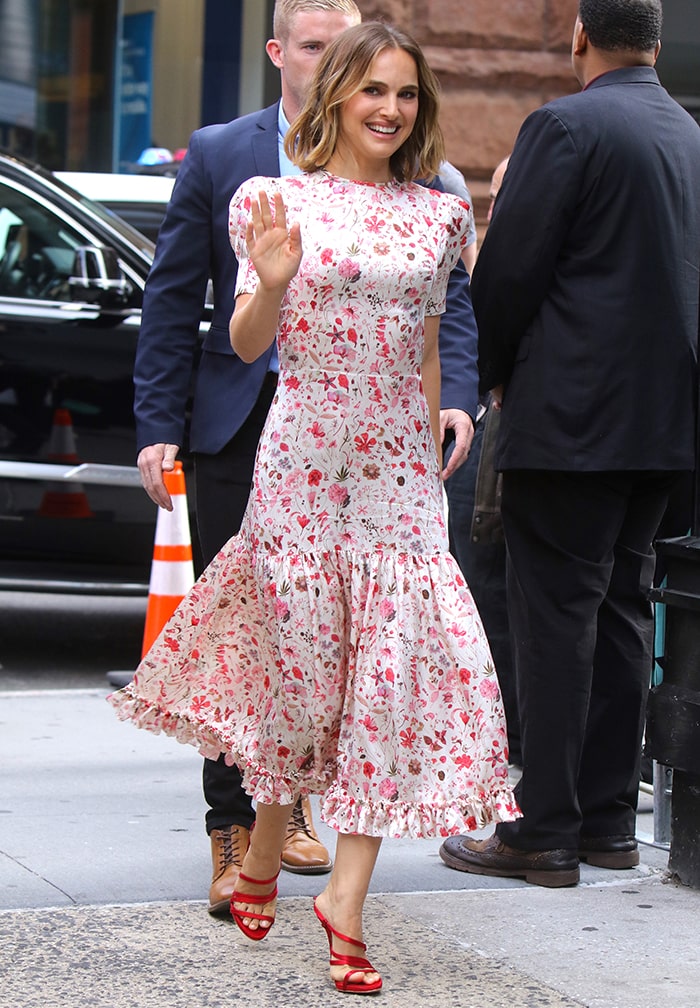 Natalie Portman promotes Lucy in the Sky at AOL Build Series in New York City on October 2, 2019