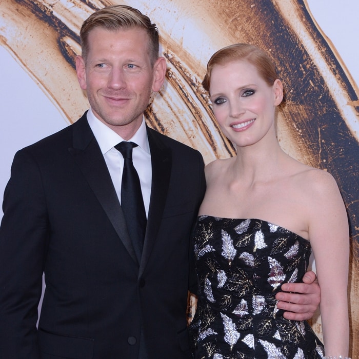 Paul Andrew and Jessica Chastain attend the 2016 CFDA Fashion Awards