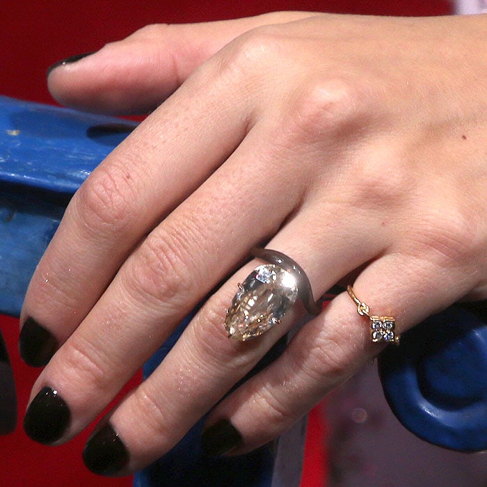 Scarlett Johansson's engagement ring by Taffin