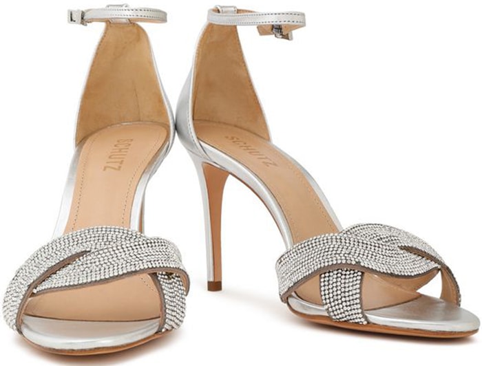 Schutz ‘Jolita’ Crystal-Embellished Sandals