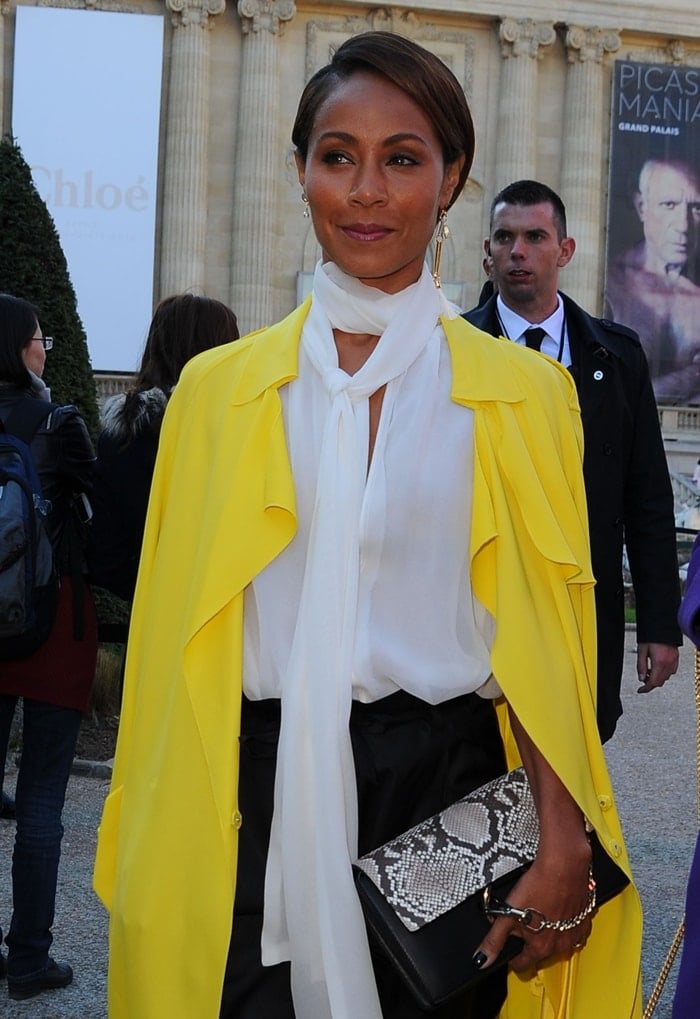 Actress Jada Pinkett Smith attends the Chloe show