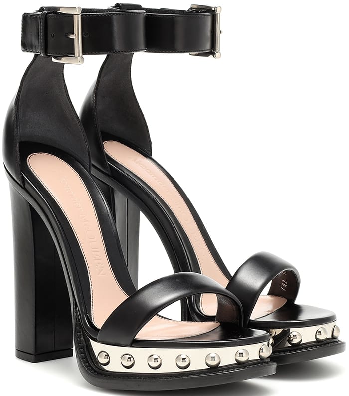 Alexander McQueen Studded Leather Sandals