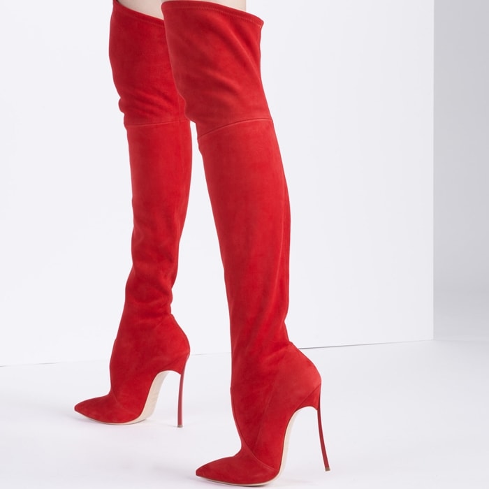 Sexy over the knee stiletto boots from Casadei