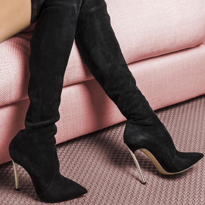 Sexy over the knee stiletto boots from Casadei