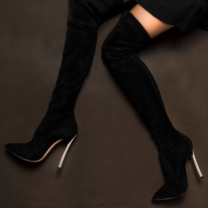 Sexy over the knee stiletto boots from Casadei