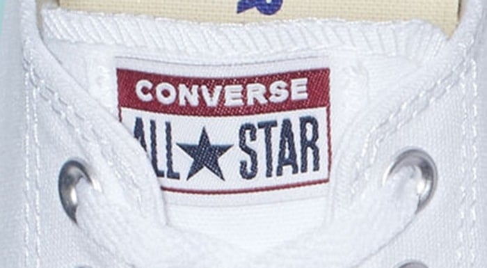 converse logo on tongue