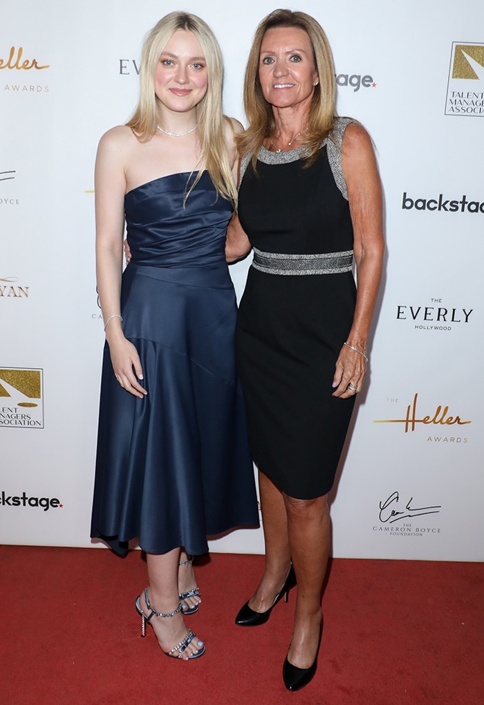 Dakota Fanning celebrates former talent agent Cindy Osbrink at the 2019 Heller Awards