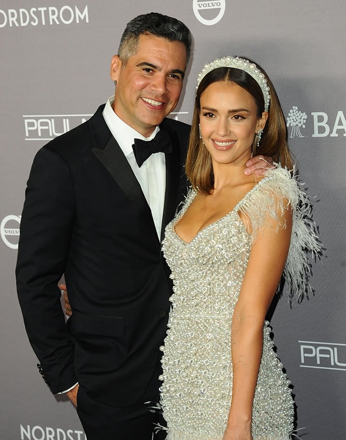 Cash Warren accompanies his wife Jessica Alba to the Baby2Baby Gala 2019 