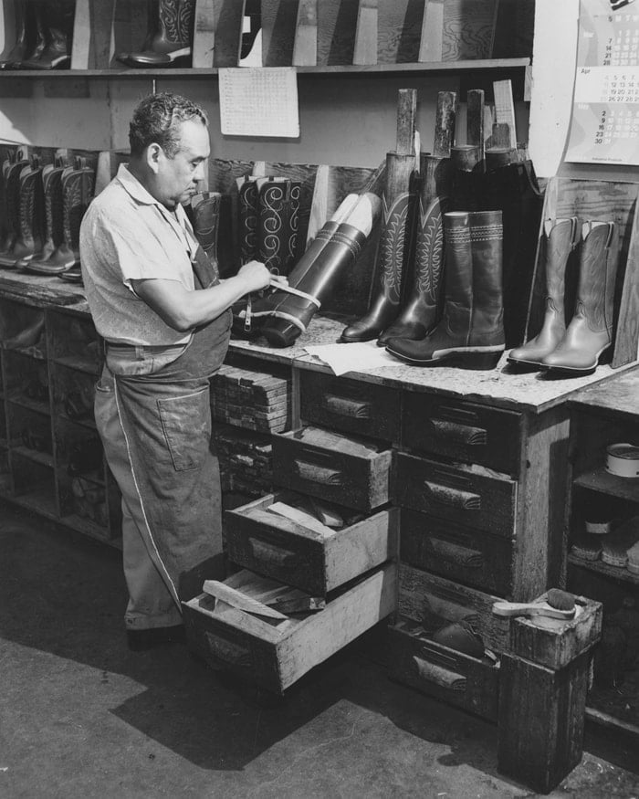 The craftsmen at Lucchese have been making boots by hand since 1883