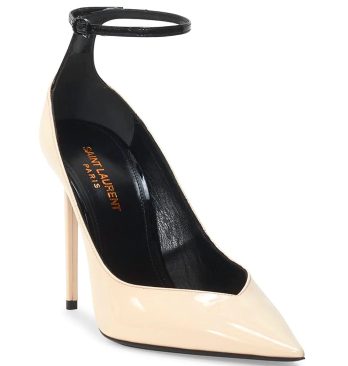 Saint Laurent ‘Zoe’ Ankle-Strap Pumps