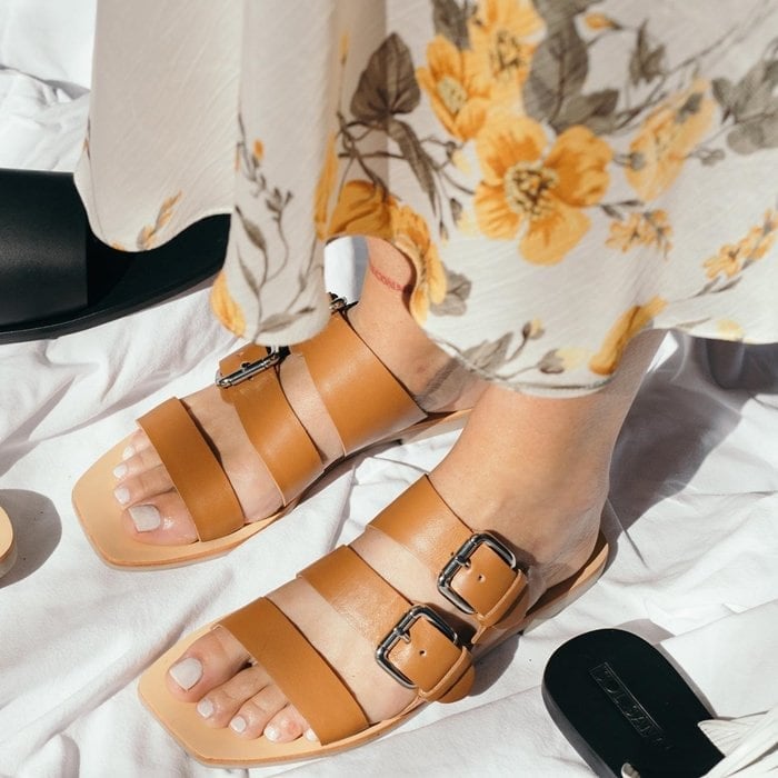 Buckled Foster Slide Sandals