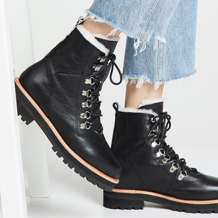 Black Sol Sana Harlan Combat Boot