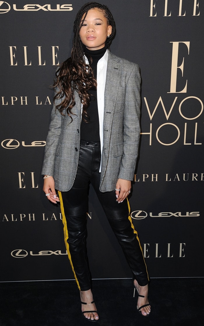 Storm Reid shows off her style at the ELLE Women In Hollywood Celebration