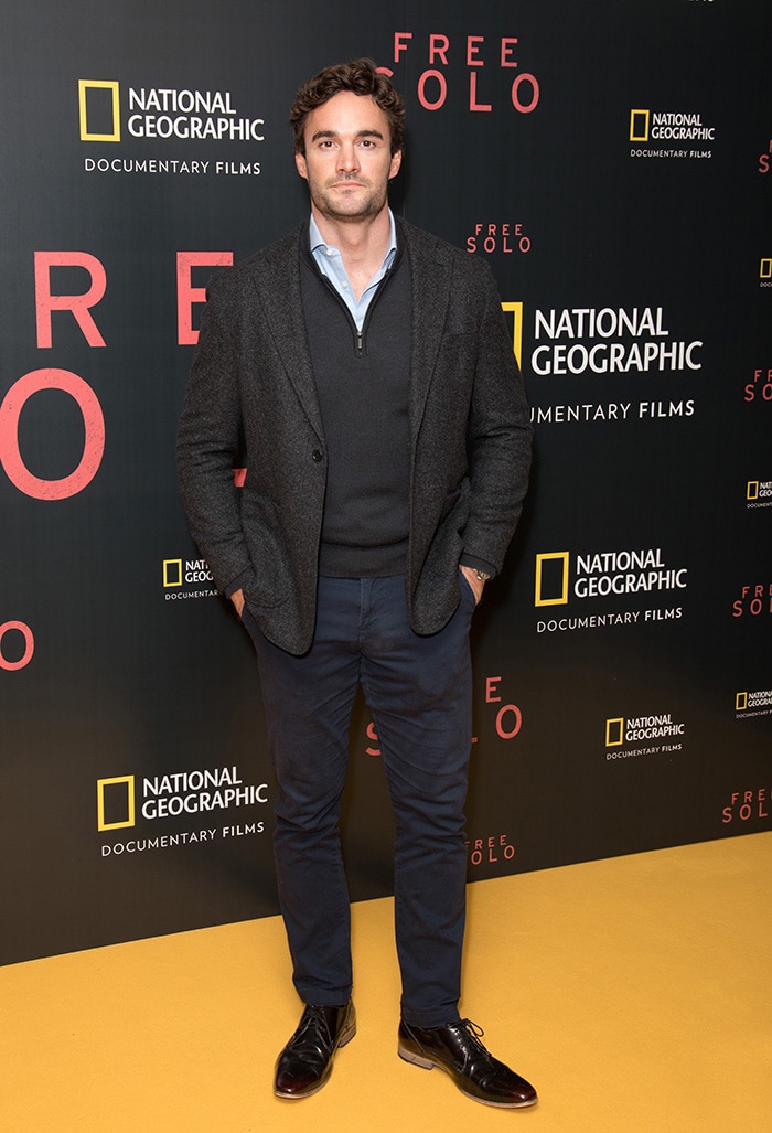 Thom Evans at the Free Solo film screening in London on December 11, 2018