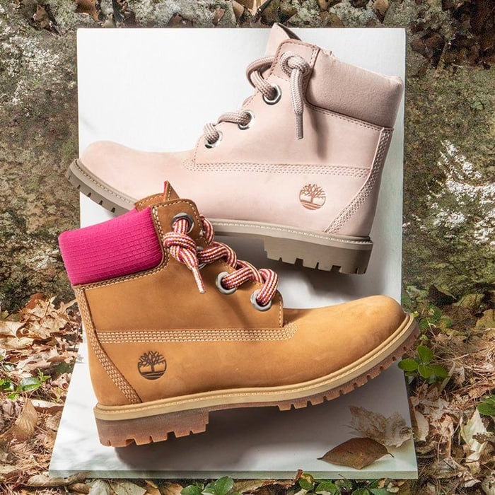 pink timberlands size 7