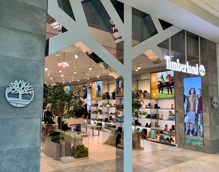 Timberland's shoe store in the King of Prussia, Pennsylvania