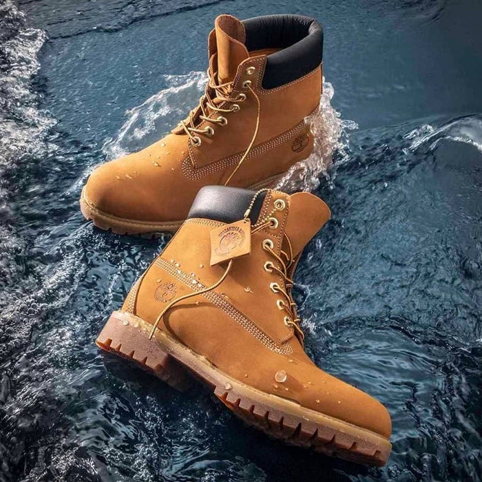 does timberland use real leather