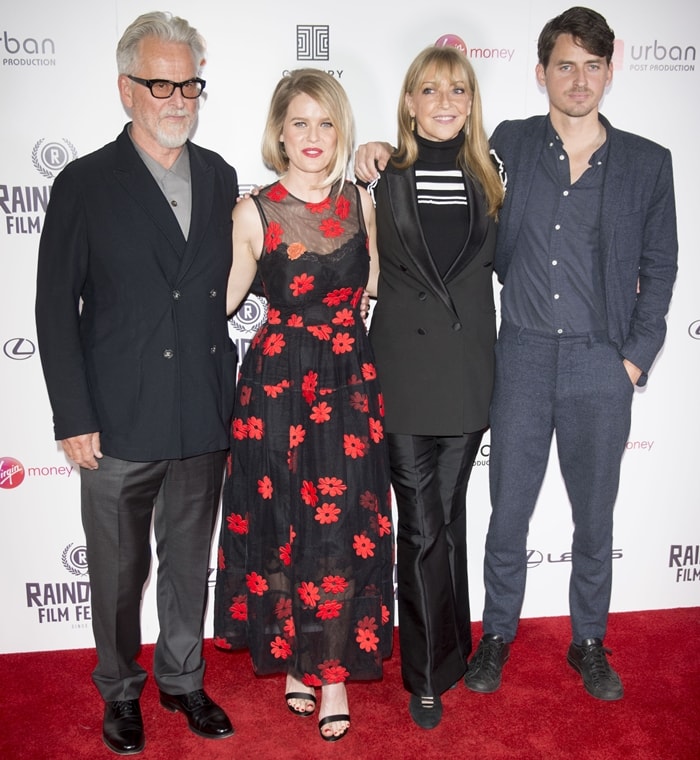 Alice Eve's father, Trevor Eve, her mother, Sharon Maughan, and her younger brother, Jack Eve, were in attendance at the official screening of "Bees Make Honey" during the Raindance Film Festival on September 23, 2017, held at Vue Leicester Square