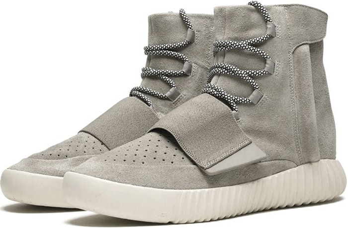 Adidas introduced the Yeezy Boost 750, the inaugural sneaker from Kanye West's Yeezy line, on February 14, 2015