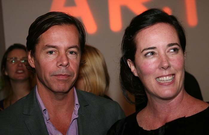 Andy Spade with his wife Kate Spade