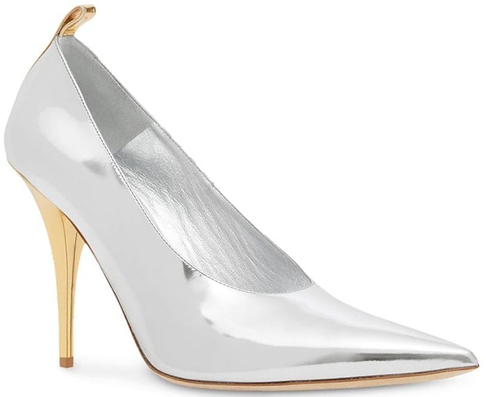 Burberry Two-Tone Metallic Pumps