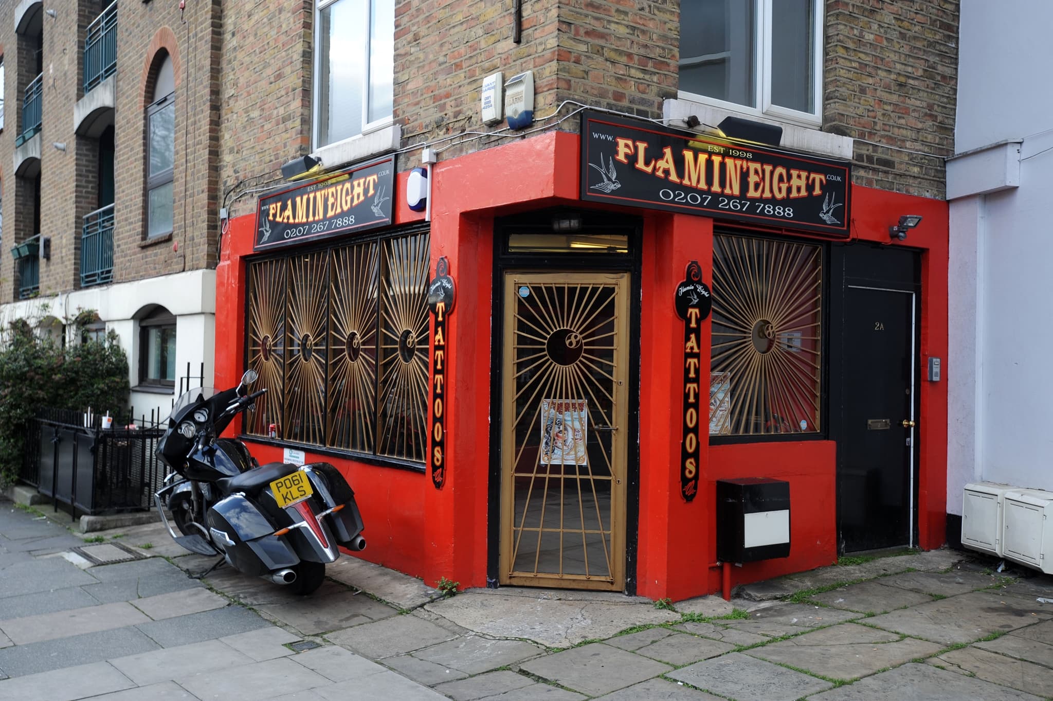 Many celebrities have had their finger tattoos inked at Flamin' Eight tattoo studio on 2 Castle Road in London