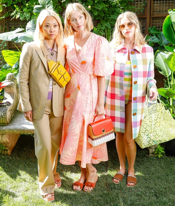 Lindsay Ellingson and guests attend the Kate Spade S/S 20 Fashion Show