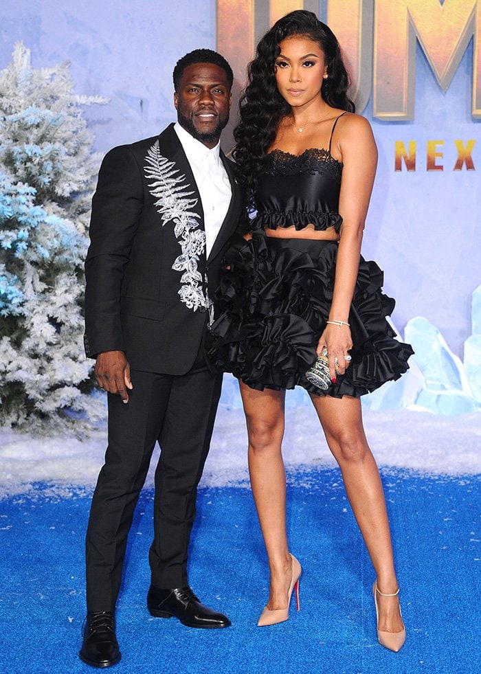 Kevin Hart and Eniko Parrish at the Los Angeles premiere of Jumanji: The Next Level held at The TCL Chinese Theatre on December 9, 2019