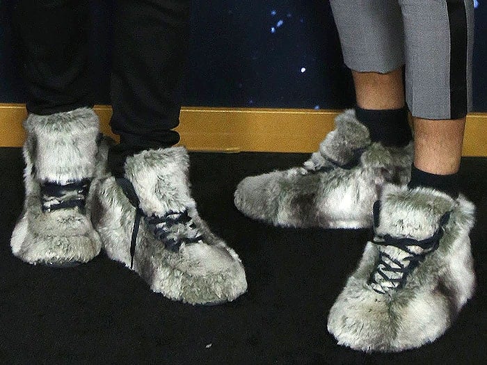 Fur sneakers as worn by Les Twins