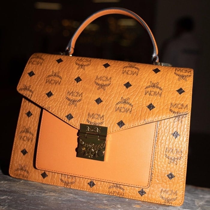 MCM offers luxury luggage and handbags with their famous monogram design