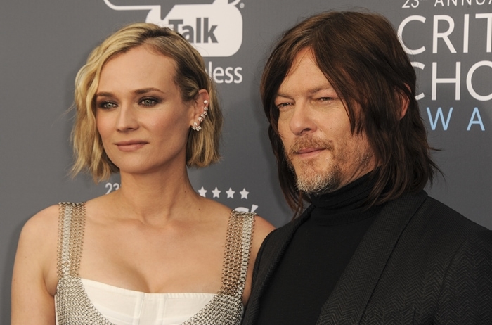 Diane Kruger and Norman Reedus arrive at the 23rd Annual Critics' Choice Awards