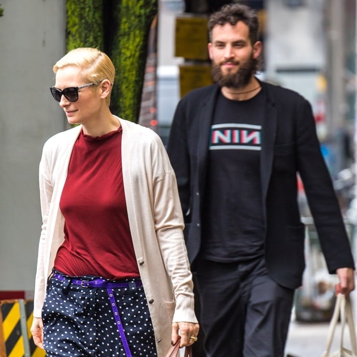 Often believed to be gay or transgender, Tilda Swinton is dating her much younger boyfriend Sandro Kopp